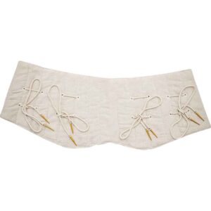 Medieval Padded Broad Arming Belt – Ecru